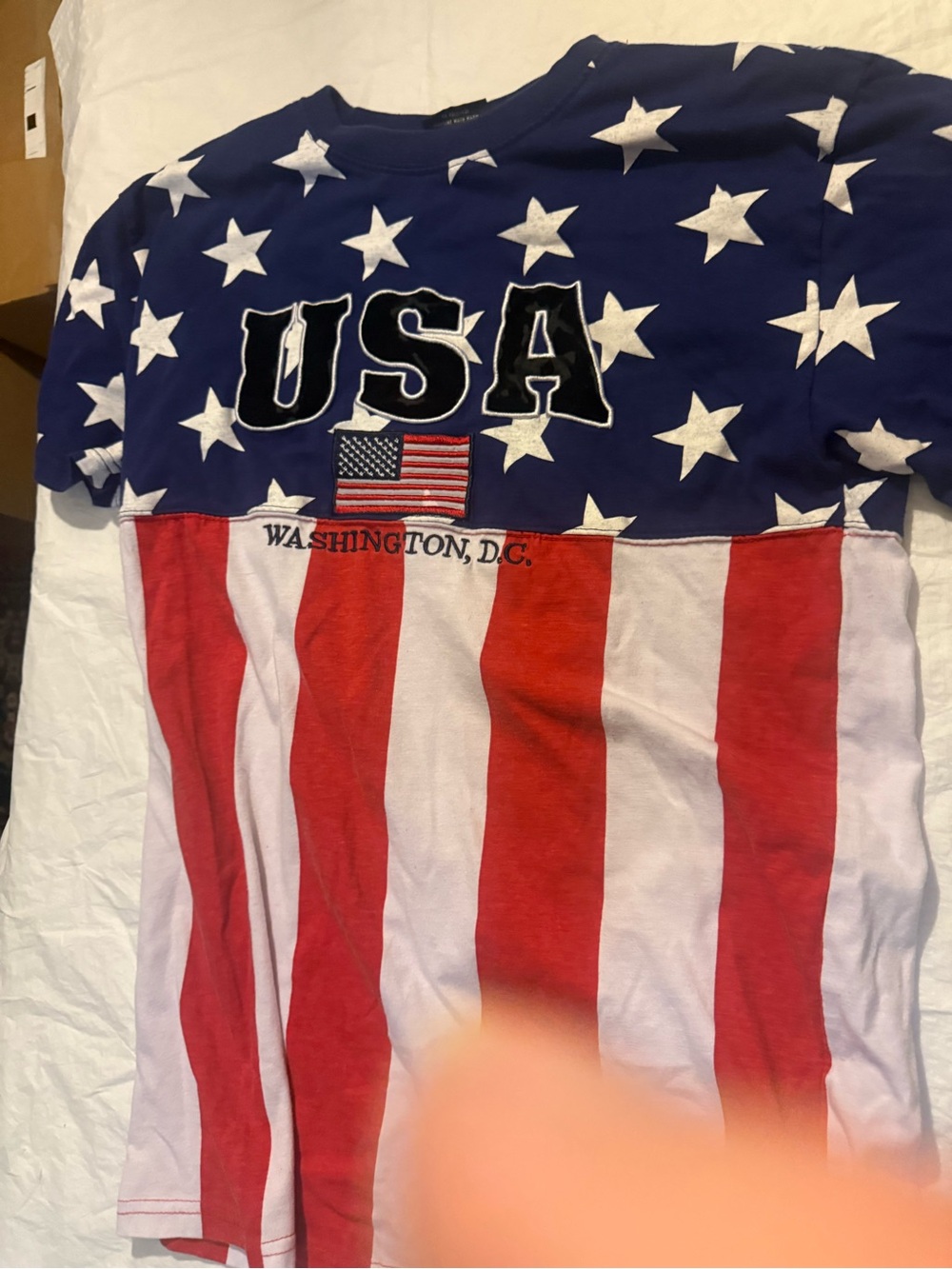USA Star & Stripe Kids Tee - Red, White & Blue